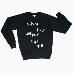 Sweat Adulte coton bio Bleu navy Famille (im)parfaite