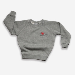 NEW | Sweat Enfant Ensemble c'est tout Gris chiné