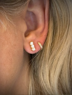 PUCES D’OREILLES EN PLAQUE OR