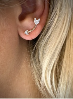PUCES D’OREILLES EN PLAQUE OR