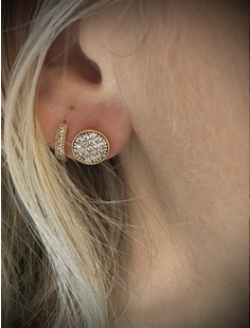 PUCES D’OREILLES EN PLAQUE OR