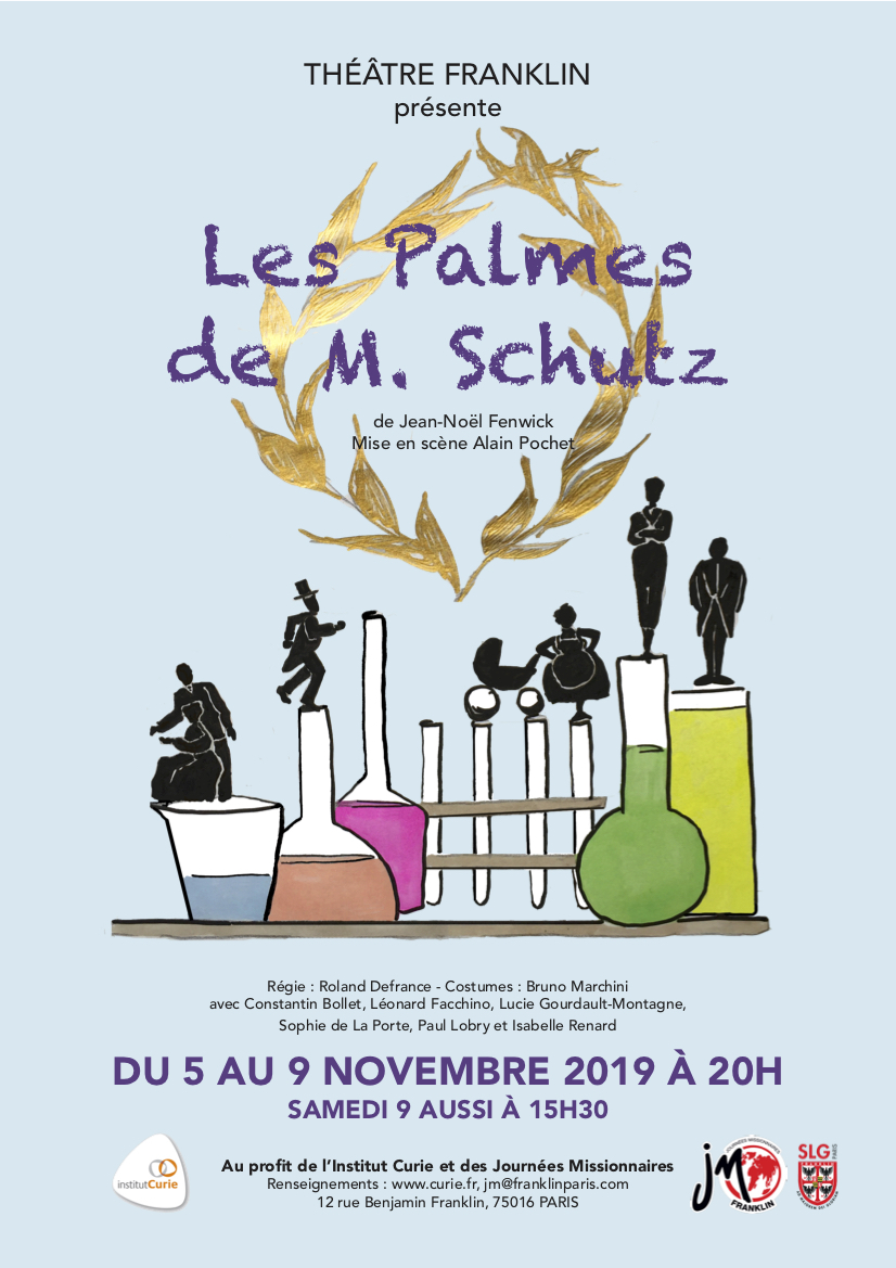 Théâtre des Anciens • Les Palmes de Monsieur Schutz • du 5 au 9 novembre à 20h (+ samedi 9 à 15h30)